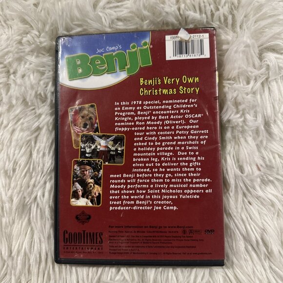 Benji Very Own Christmas Story DVD tested working Holidays - Picture 2 of 5